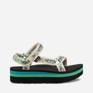 Teva Universal - Anna Sui Damen Plateau Sandalen Türkis (Österreich)